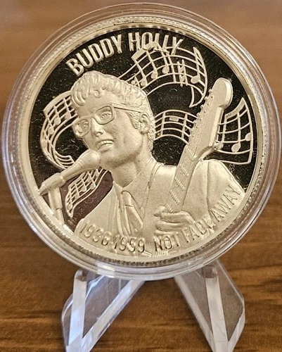 2oz Silver Round .999  Buddy Holly High Relief Elemetal