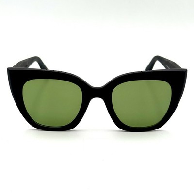 Toms Sydney Sunglasses Traveler Collection Matte Black Designer Frame Green Lens