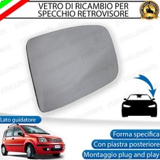 SPECCHIETTO FIAT PANDA FINO AL 2009 VETRO SPECCHIO RETROVISORE LATO GUIDA