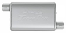Pypes Mvt16 Muffler - Turbo Pro - 3 In Offset Inlet - 3 In Offset Outlet -