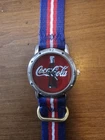 Coca-Cola Watch, VINTAGE, New batt, Patrotic Band for 250th celebration