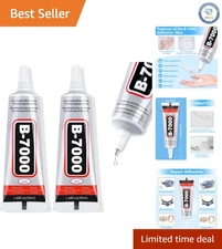 B-7000 Clear Gel Glue, 100ml - Ideal for Rhinestones & Multi-Material Crafts