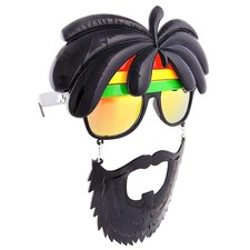 Rasta Sunglasses Costume Party Favors UV400 One Size Fits Most