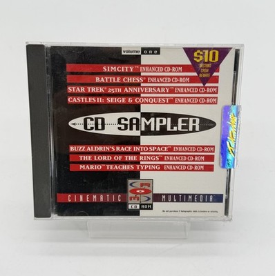 Vintage Interplay PC CD Rom Sampler Volume One Star Trek SimCity Mario Game RARE