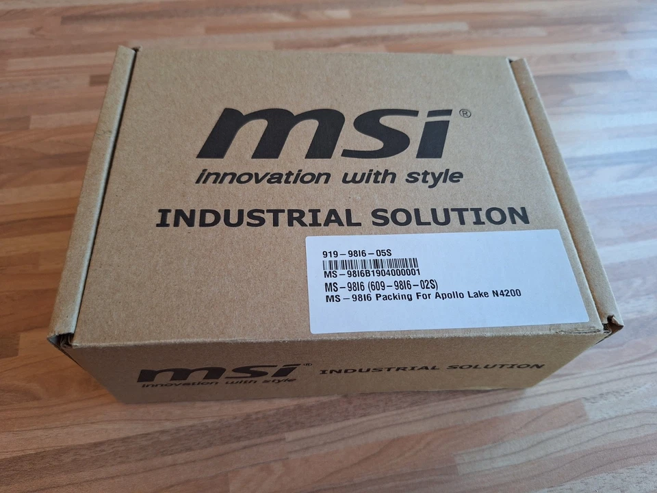 MSI-98I6 INDUSTRIAL MINI PC Intel N3350 4GB RAM LPDDR4 HDMI MiniDP LVDS