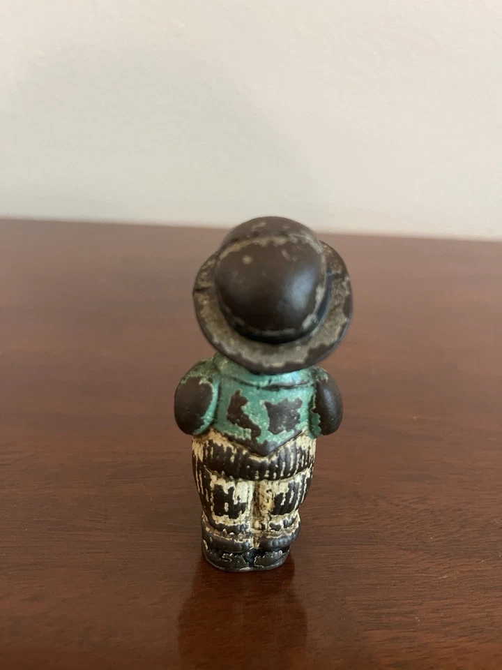 Figura de Iron Man de colección con sombrero - Personaje popular pintado de principios de 1900 Foto 3 de 4