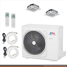 Cooper & Hunter Mini Split Air Conditioner Heat Pump 2 Zone 18000 18000 Btu