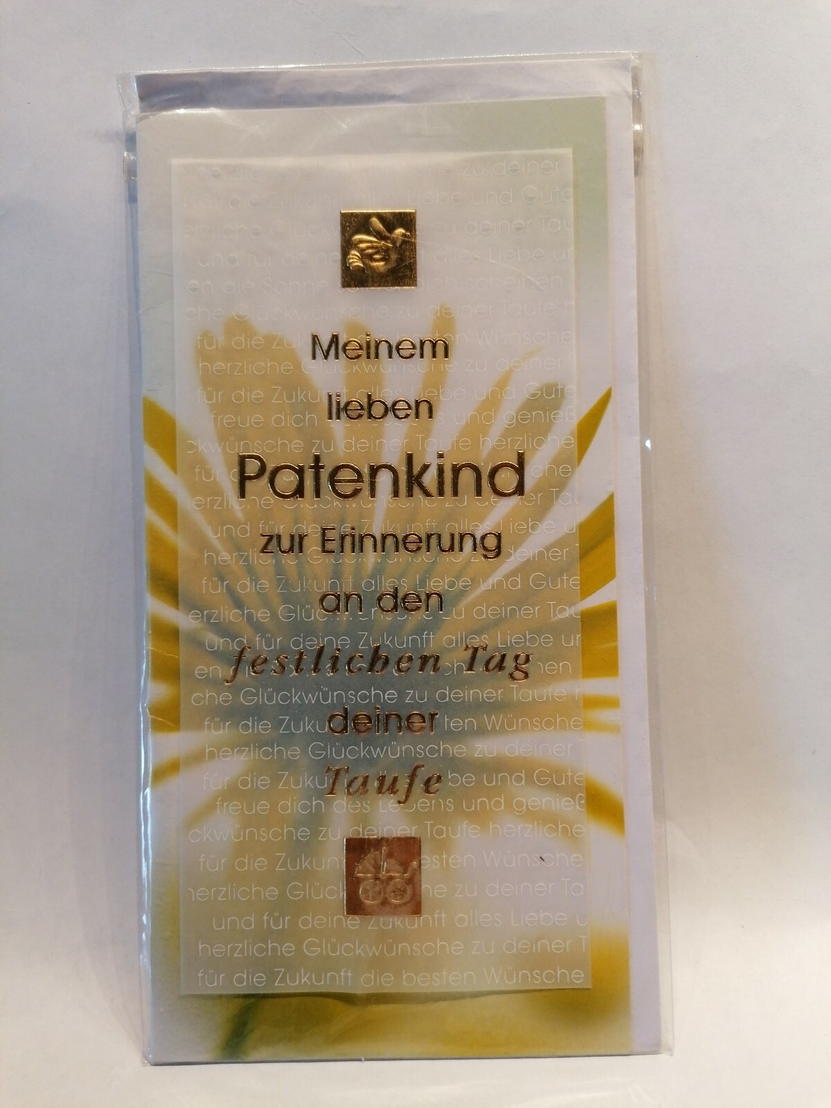 Patenbrief Glückwunschkarte Taufe Geburt Patenkind