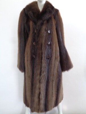 SHOWROOM NEW NATURAL BROWN BEAVER FUR COAT JACKET MEN MAN SZ 36-38 XSMALL-SMALL