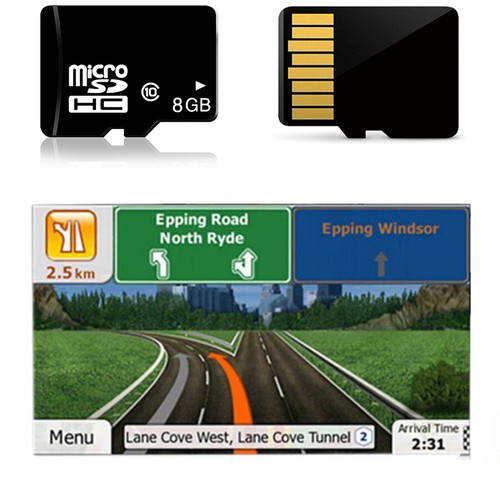 Australia New Zealand 8GB GPS Maps Micro SD Card WIN CE System Car