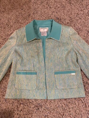 CHANEL 01C Vintage So Soft Mohair Silk Tweed Cardigan Jacket Size: 36 - Picture 4 of 14