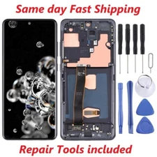 For Samsung Galaxy S20/20 Ultra Plus FE OLED LCD Display Screen Replacement Fram
