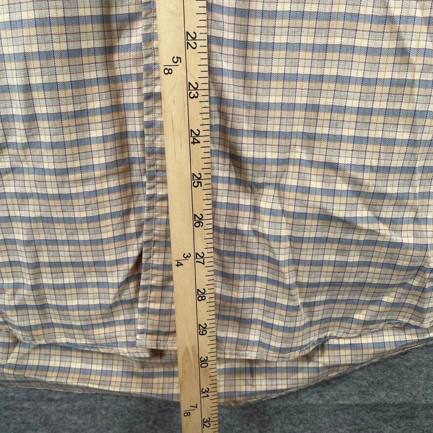 Gitman Bros Mens XL Plaid Long Sleeve Made in USA Vintage Cotton - Image 4 of 4