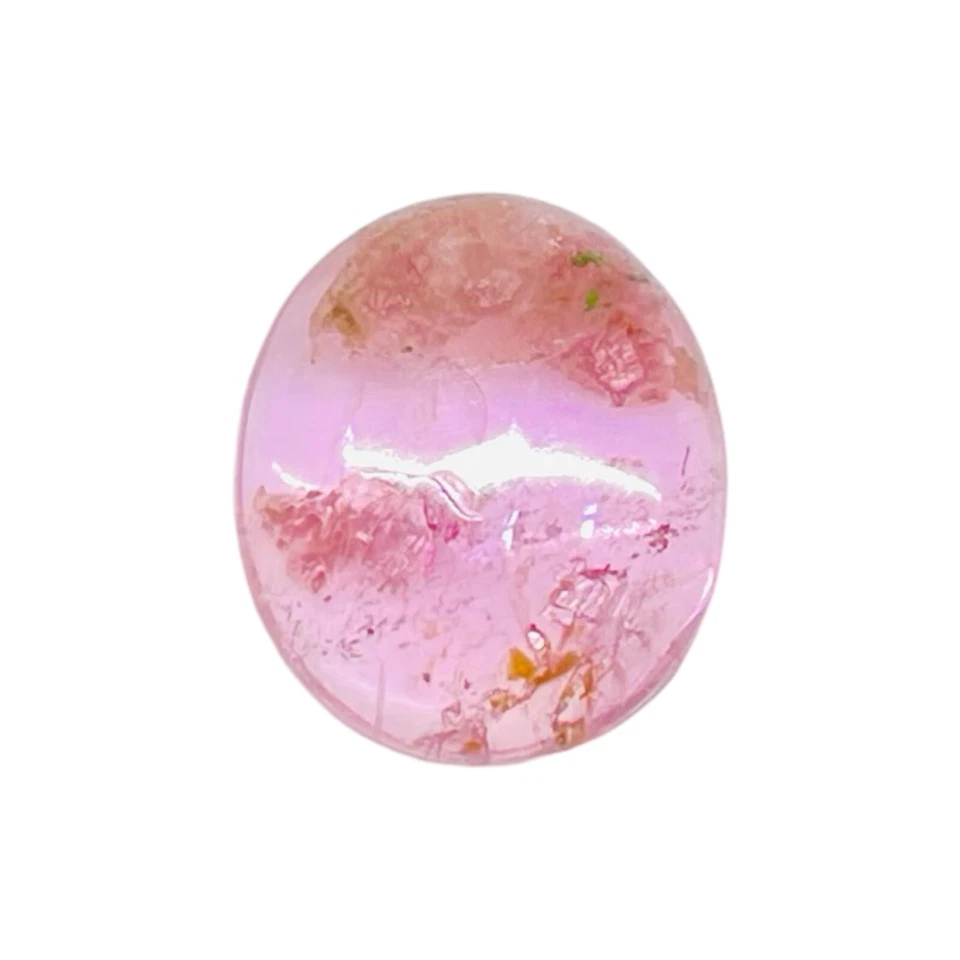 6.80 Cts Natural Tourmaline 14x12mm Bi color Cabochon Untreated Loose Gemstone - Image 4 of 4