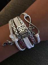 Maid of Honor - Bridesmaid - Adjustable Wrap Bracelet Bridal Party Wedding Gifts