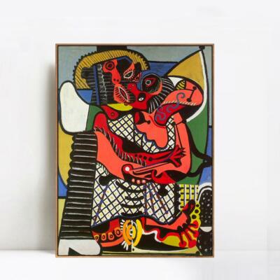 絵画ポスター　PICASSO ６枚セット Framed Canvas Giclee Print Art Abstract The Kiss by Pablo Picasso