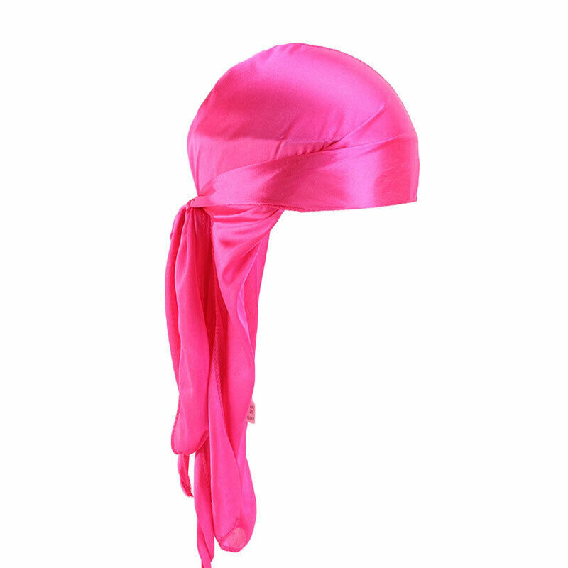 Premium Silky Durag Satin Wave Cap Men's Doo Rag Hat Bonnet Head Wrap US  SELLER