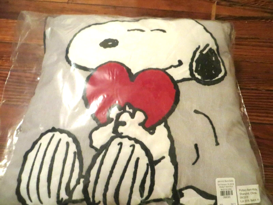  Disney Pottery Barn Snoopy Peanuts Rainbow fiesta escuela niño perro almohada regalo] Foto 2 de 4