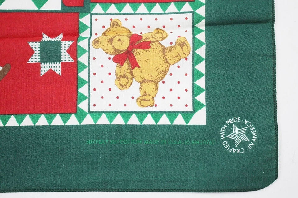 Винтажные рождественские украшения носовой платок/бандана шарф RN 20767 - Изображение 3 из 4