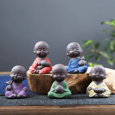 One Tea Pet Little Monk Zisha Tea Pet Lovely House Decoration Tea Play Mascot