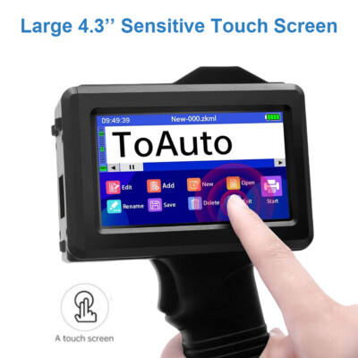 Mobiler Handheld Beschriftungsdrucker Touchscreen für Etiketten, Logo, Schrift