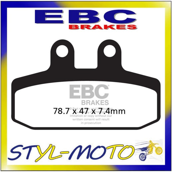 FA256HH BeläGe Sinter Front Links EBC Aprilia 125 Tuareg 1986-1988-image