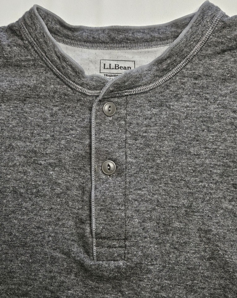 Chemise Henley Vintage LL Bean River Drivers - Homme Taille S - Rare