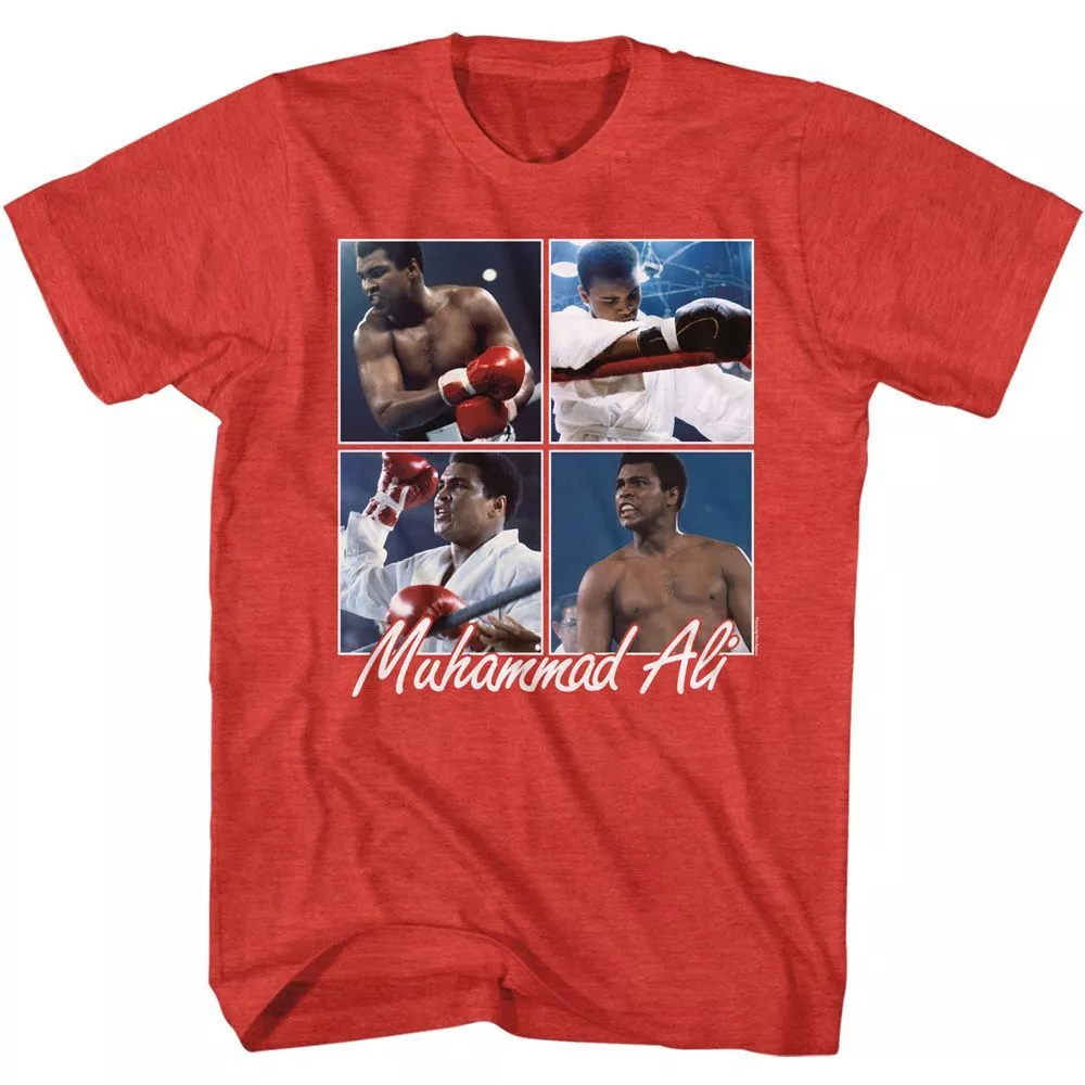 Muhammad Ali - Ali Four Squares - Short Sleeve - Heather - Adult