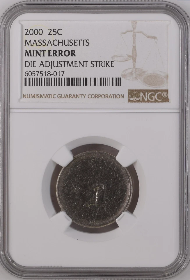 2000 NGC TEST PIECE ✅ Massachusetts Washington Quarter DIE ADJUSTMENT STRIKE 25C - Image 2 of 4