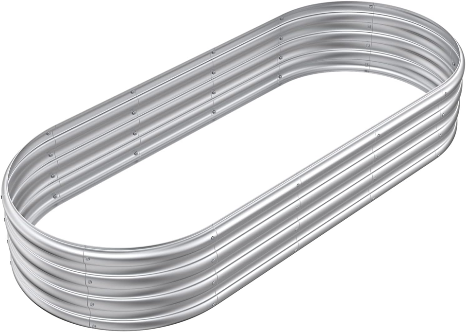 6X2.3X1Ft Outdoor Galvanized Raised Garden Bed, Planter Raised Bed for