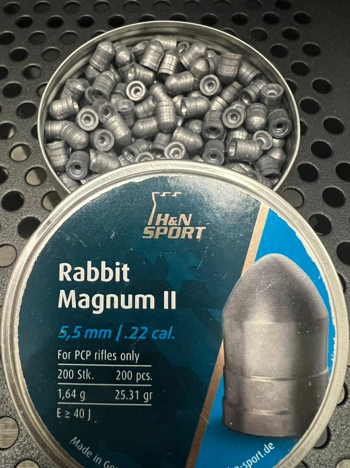 Hatsan H&N Rabbit Magnum II .177 Cal. Pistola de aire comprimido 15,74 granos 200 unidades Foto 4 de 4