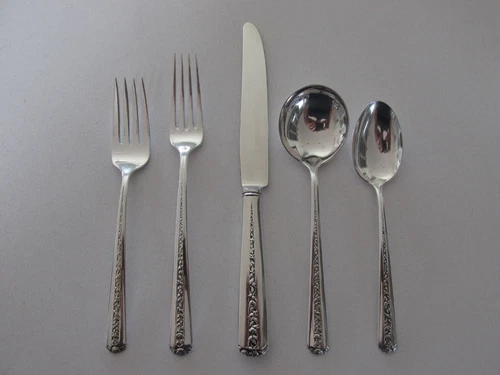 Towle Sterling Silver 5 Piece Place Setting(s)....."Rambler Rose" Pattern