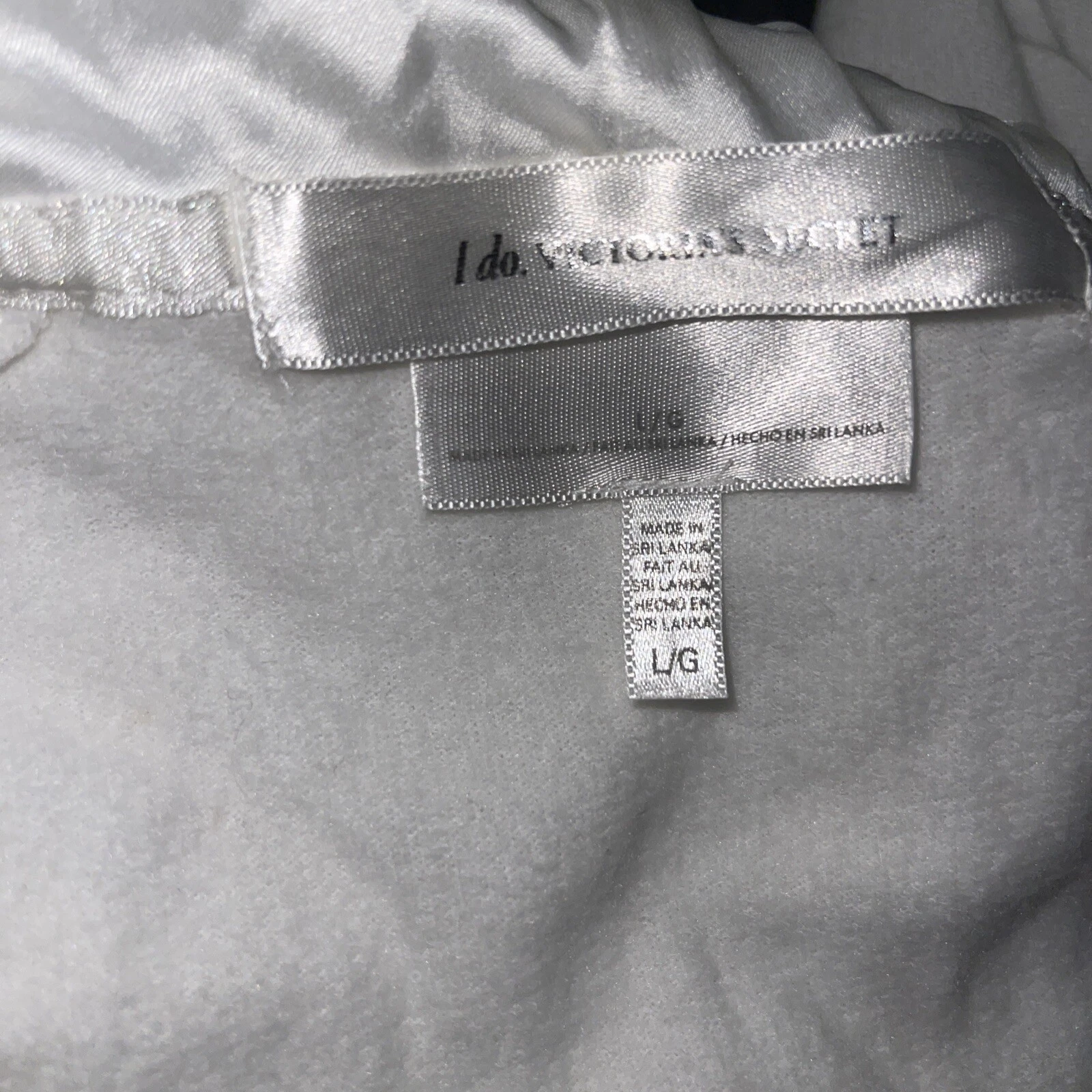 UNDERCOVER Felpa con cappuccio e zip anello diamante bianco Victoria's Secret Bride 'I Do' taglia L