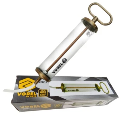 VOREL Öl Absaugpumpe Umfüll Pumpe Handpumpe Saugpumpe 400 ml Ölspritze transparent