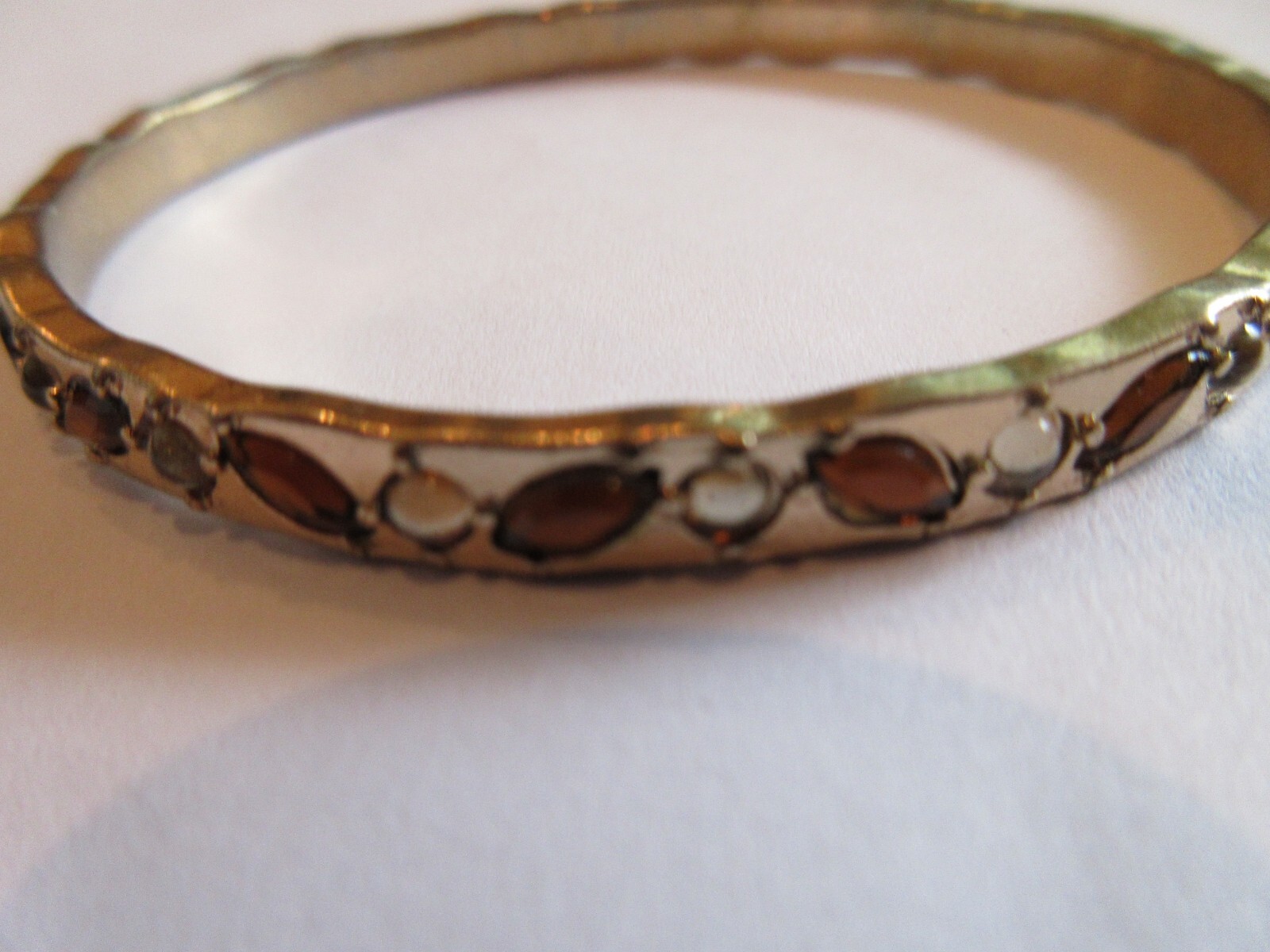 1 Solid Copper and 1 Rhinestone Cuffed Bracelet W… - image 7