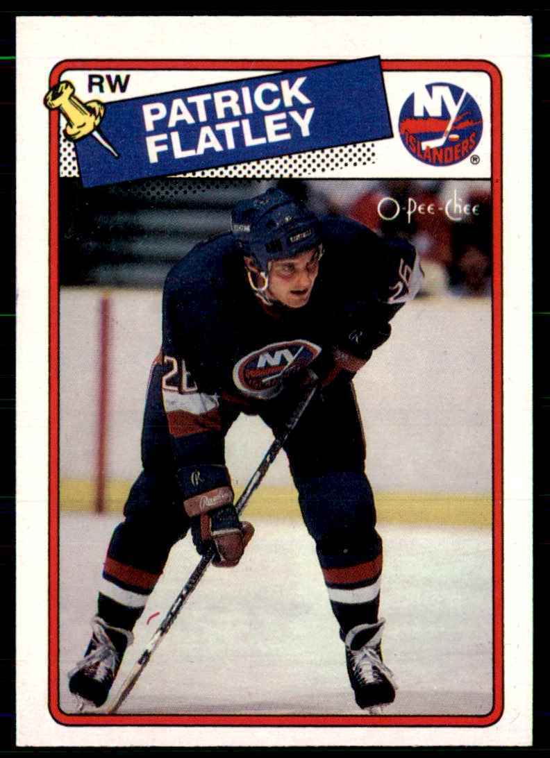 1988-89 O-Pee-Chee Patrick Flatley New York Islanders #191