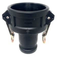 Gloxco Poly Type DA Cam and Groove Hose Fitting, Reducer, 3" Female Coupler x...