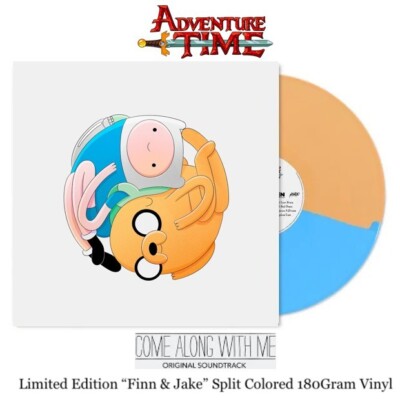 Adventure Time - Come Along With Me Soundtrack Vinyl Blue & Yellow Mondo 2018 NM