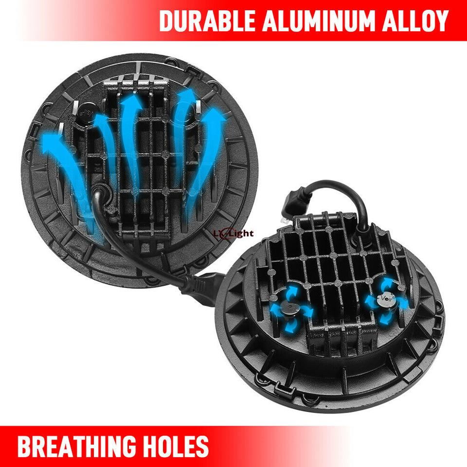 Pair Fit Chevrolet Camaro Z28 1970 1971 1972 1973 1974 7 Round Led