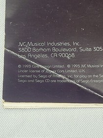 🕹Jaguar XJ220  Sega CD Manual Only N0 GAME