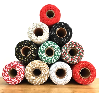 Bakers Twine, Craft, String/Cord For Packaging, Christmas Gift Wrapping etc