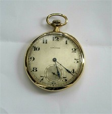Antique Longines Grand Prix Paris 14K 585 / 56 Gold Pocket Watch Perfect Working