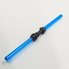 Lego Star Wars - x1 Trans Double Dark Blue Black Hilt Lightsaber