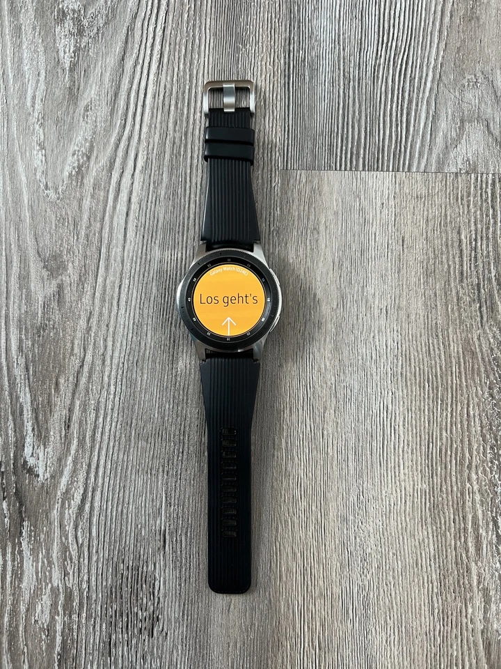 Samsung Galaxy Watch SM-R800 46mm Edelstahlgehäuse; Gebraucht - Bild 3 von 4