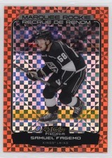 2022 O-Pee-Chee Platinum Marquee Rookies Orange Checkers 17/25 Samuel Fagemo dd1