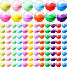 120 Pcs 2 Inch Empty Vending Machine Capsules Colored Round Capsules Toy Bulk  
