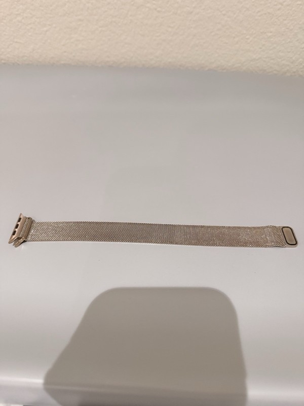 Apple iWatch 42mm Gold Milanese Loop Band Stainless Steel