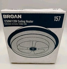 Broan 157 Low-Profile Fan-Forced Ceiling Heater, Enclosed Sheath Element Openbox