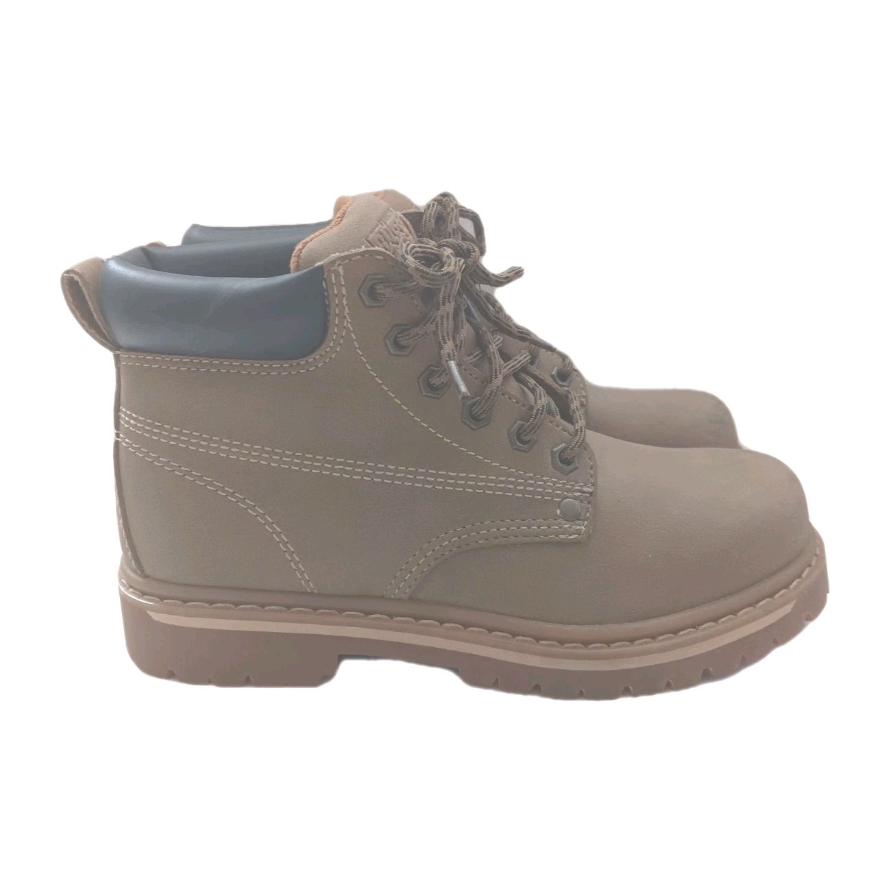 SAOLA Stivali Outback Robusti Uomo 6 5 Marrone Ecopelle Escursionismo Lavoro Lacci Suola Lug