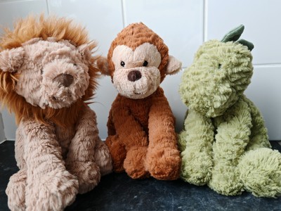 Plush Dinosaur Fuddlewuddle Dino Jellycat Fuddlewuddle Medium Lion